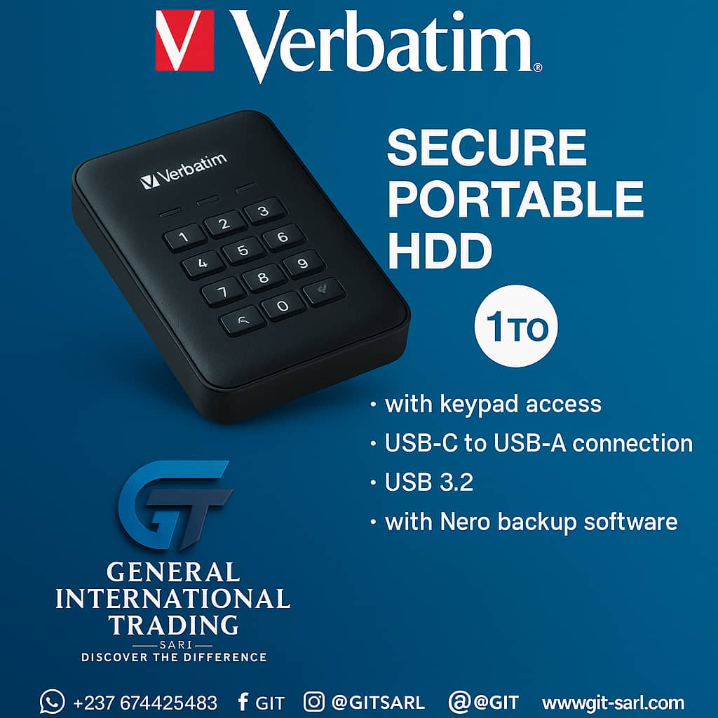 Disque dur externe Secure Portable HDD 1 To