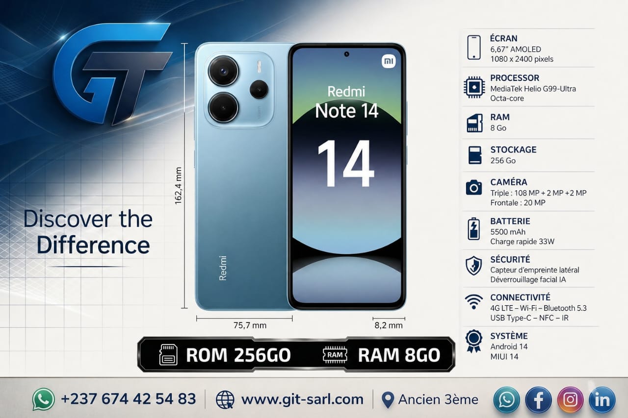 Xiaomi Redmi Note 14 Pro – 8 Go, 256 Go